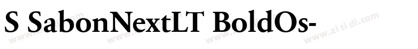 S SabonNextLT BoldOs字体转换